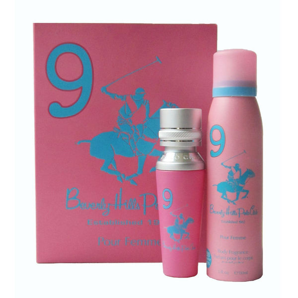 Set - Beverly Hills Polo Club #9 Womens Gift Set - EDP 50ml + Deodorant Spray